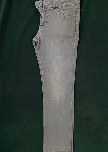 Gri Düğmeli Erkek Kot Pantolon - Görsel 2