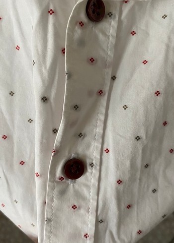 İşlemeli Beyaz Erkek Gömlek - Görsel 4