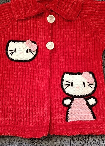 KADİFE İP BEBEK HIRKASI - Görsel 3