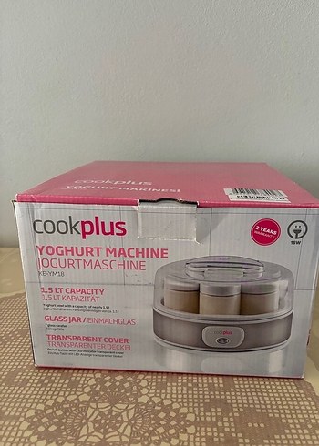 Cookplus Yoğurt Makinesi 1.5L Cam Kavanozlu