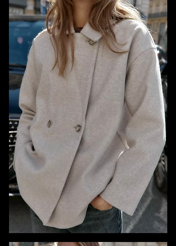 zara yumuşak kruvaze kaban - Görsel 2