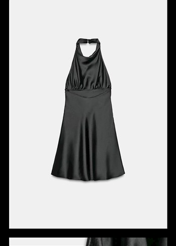 zara saten elbise - Görsel 2