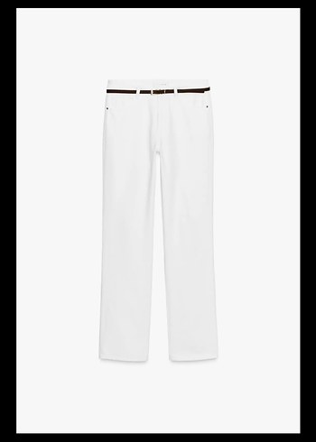 zara Z1975 kemerli straight jean - Görsel 2