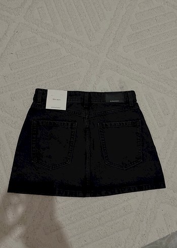 stradivarius denim mini etek - Görsel 4