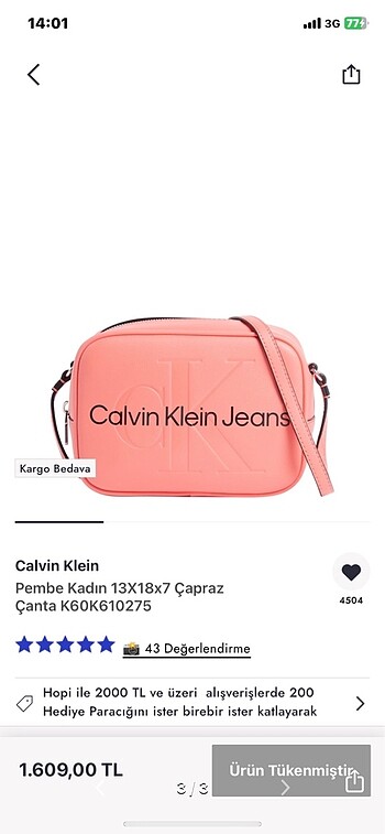 calvin klein jeans çapraz çanta - Görsel 6