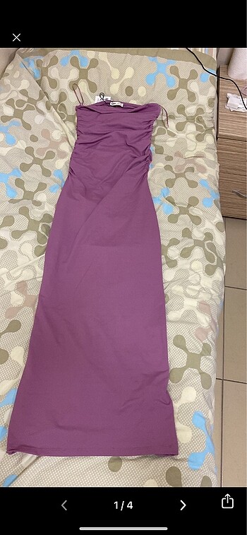 straplez streç pull bear elbise