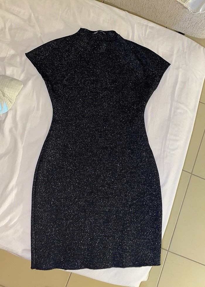 zara simli mini elbise - Görsel 2