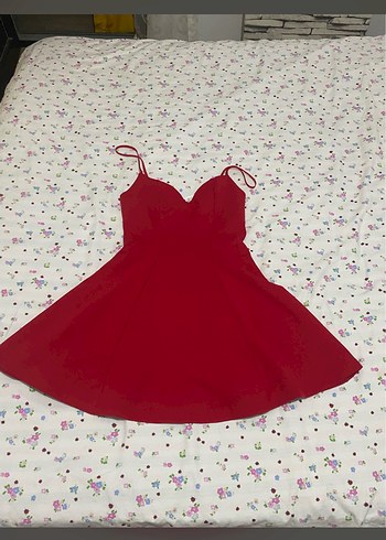 zara kırmızı mini elbise