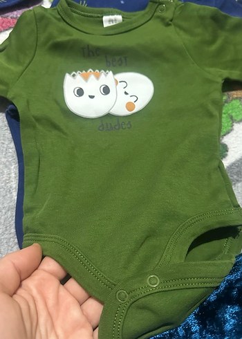 Uzun Kollu, Düğmeli Bebek Çıtçıtlı Body - Görsel 3