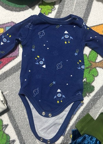 Uzun Kollu, Düğmeli Bebek Çıtçıtlı Body - Görsel 4