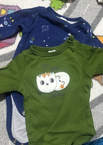 Uzun Kollu, Düğmeli Bebek Çıtçıtlı Body - Görsel 2