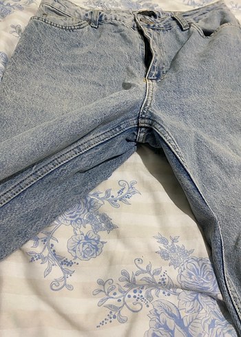 40 Beden mavi Renk Kadın açık mavi Rahat Kesim Jean