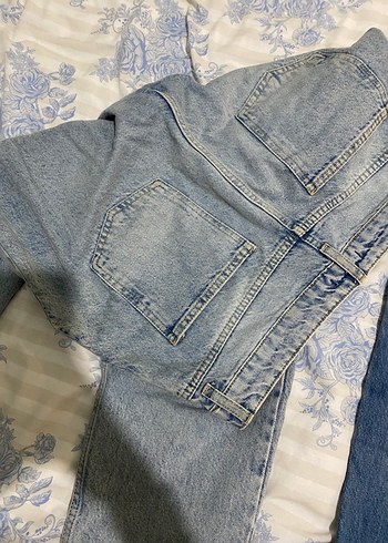 40 Beden Kadın açık mavi Rahat Kesim Jean