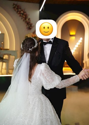 m Beden beyaz Renk prenses Gelinlik