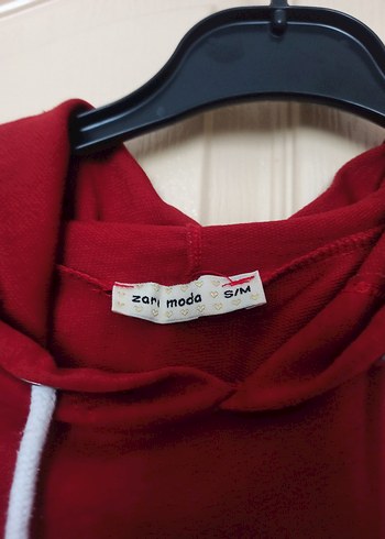 s Beden kırmızı Renk Fermuarlı Cepli Kırmızı Sweatshirt