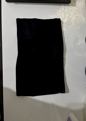 Siyah straplez crop - Görsel 2