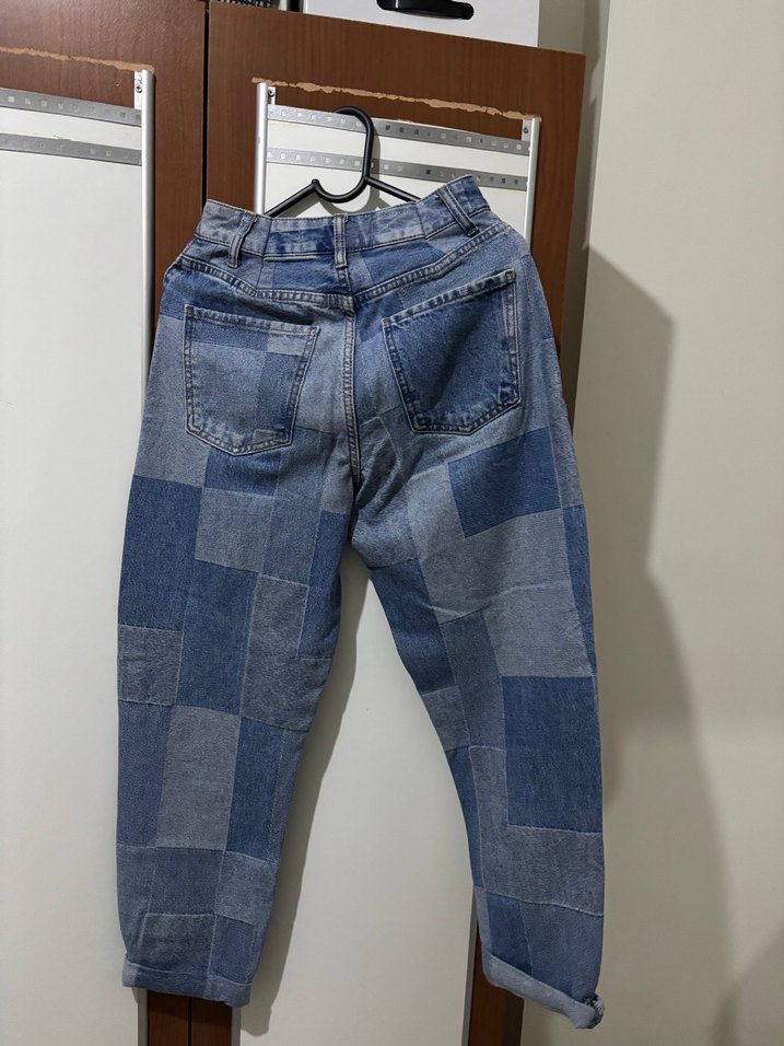 Kadın Mavi Denim Midi Boy Regular Fit Kot Pantolon - Görsel 2