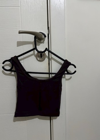 mürdüm crop bluz - Görsel 2