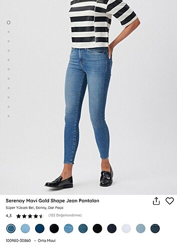 Mavi Serenay Gold Shape Jean 24/27