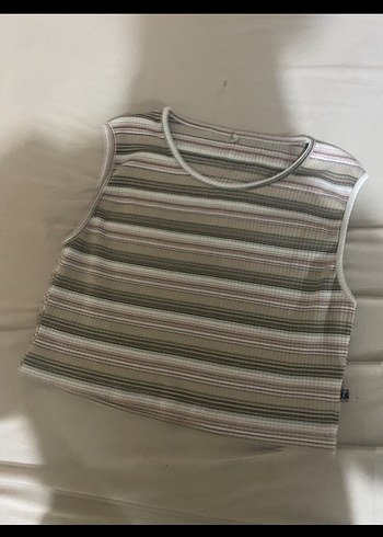 Urban Outfitters Çizgili Kolsuz Kadın Atlet
