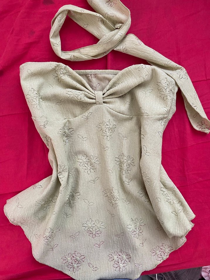 Dantel Detaylı Straplez bluz - Görsel 2