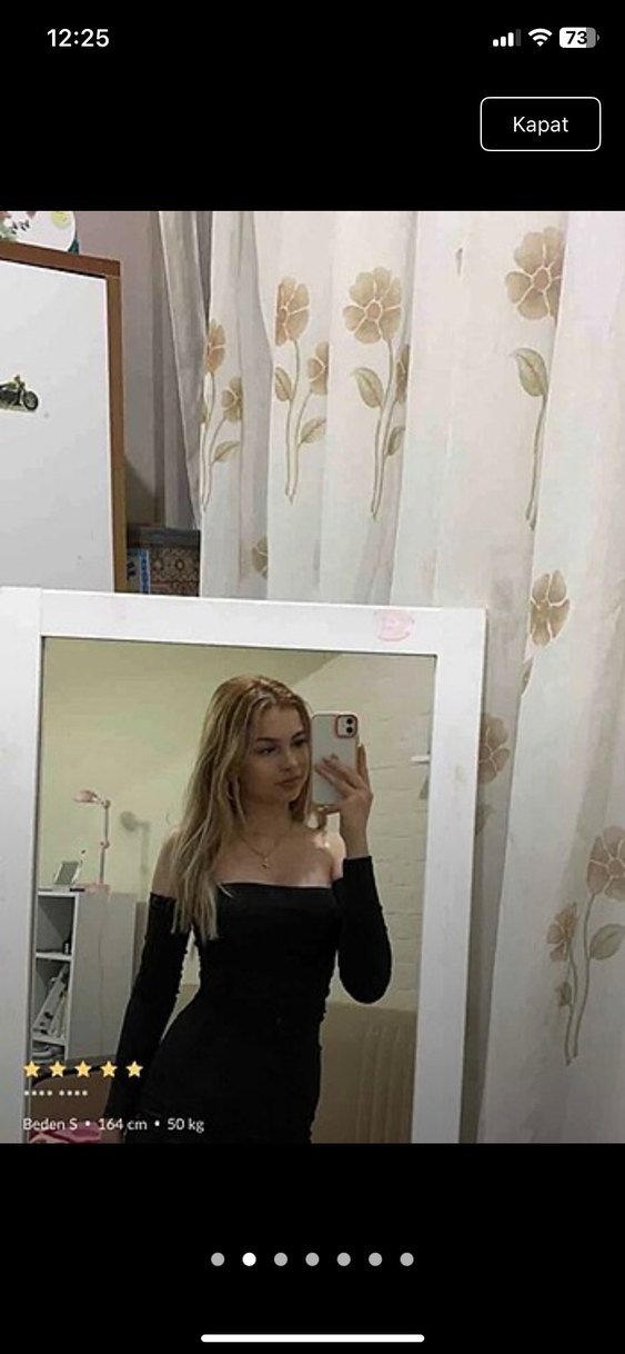 Siyah Straplez Uzun Kollu Mini Elbise - Görsel 5