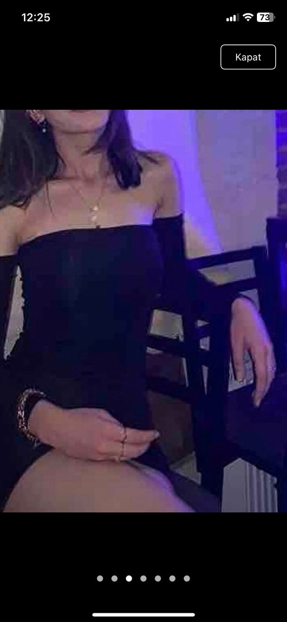 Siyah Straplez Uzun Kollu Mini Elbise - Görsel 2