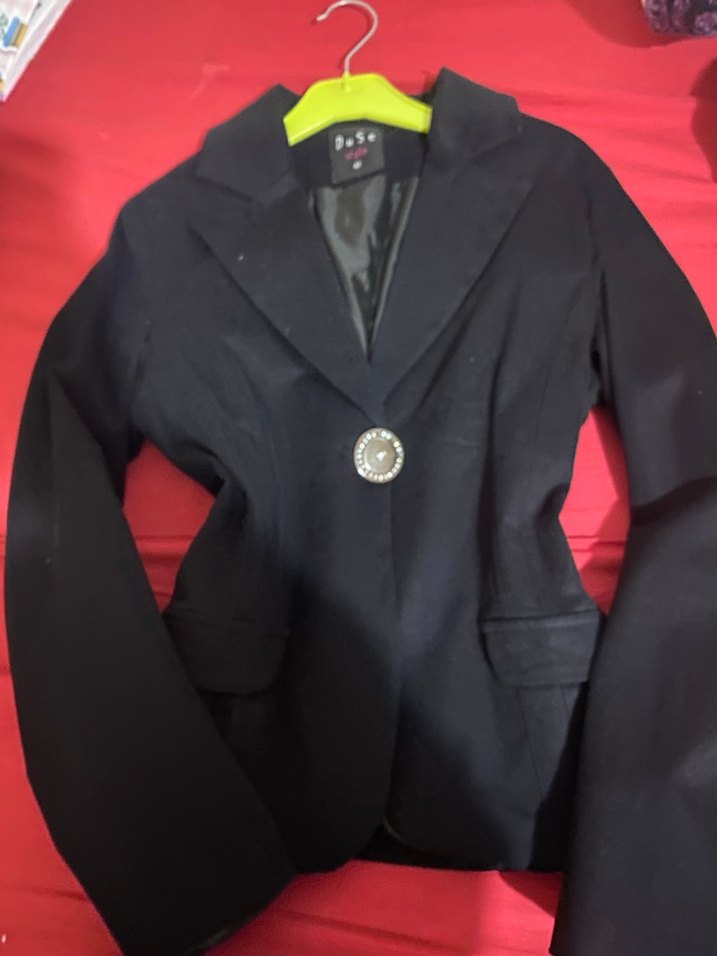 Siyah Süet Kadın Blazer Ceket - Görsel 4