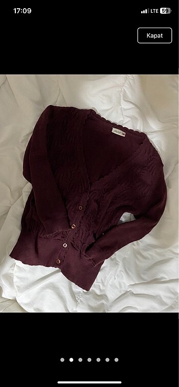 Urban Outfitters Dilvin Bordo Bluz