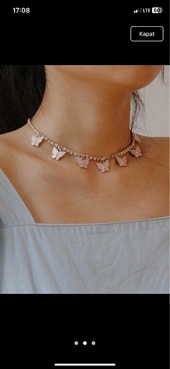 Sheinside Shein Kelebek Kolye