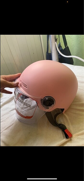 Pembe Motor Kaskı - Görsel 2