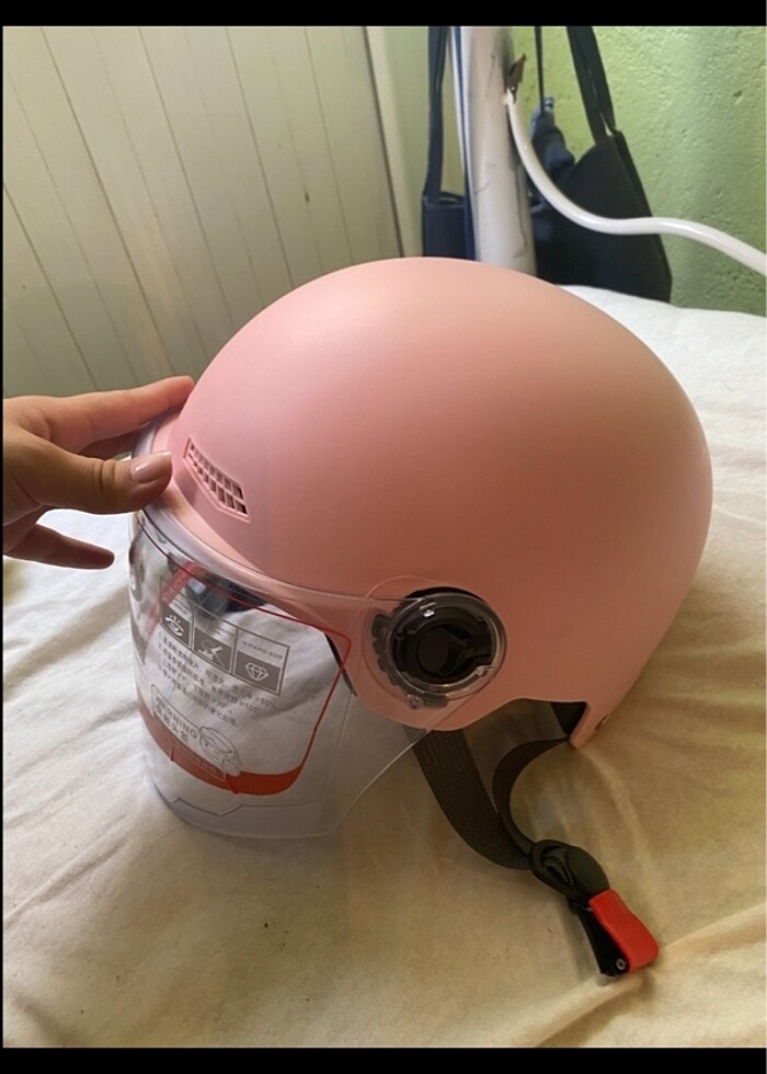 Pembe Motor Kaskı - Görsel 2