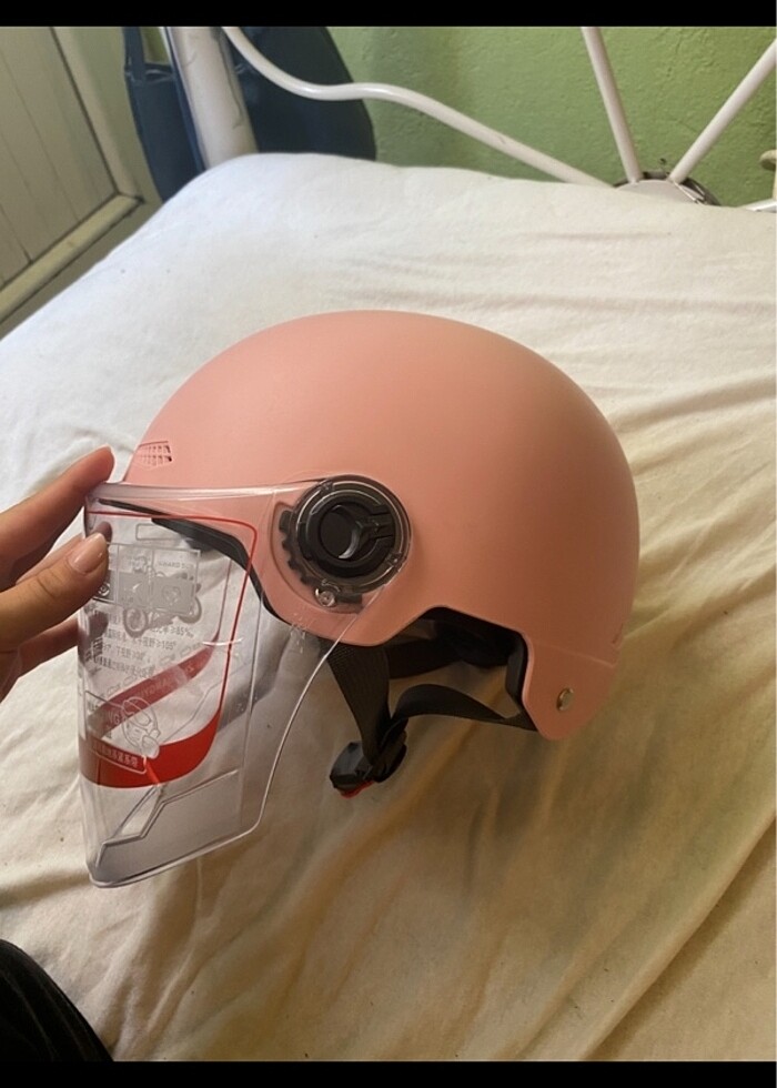 Pembe Motor Kaskı - Görsel 4