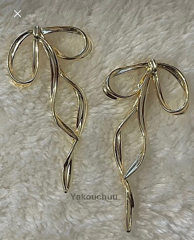 Gold Kurdele Küpe