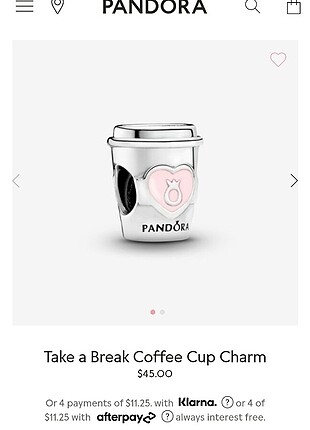 Pandora Kahve Charm