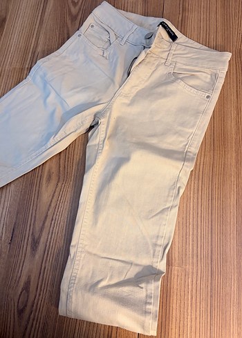 Erkek Bej Kemerli Regular Fit Denim Pantolon( beden 28 dir ) - Görsel 3