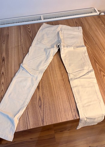Erkek Bej Kemerli Regular Fit Denim Pantolon( beden 28 dir ) - Görsel 4