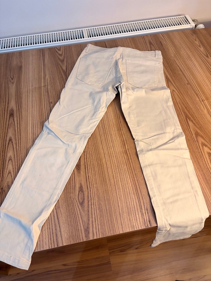 Erkek Bej Kemerli Regular Fit Denim Pantolon( beden 28 dir ) - Görsel 4