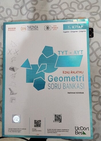 345 yayınları tyt ayt geometri soru bankası 