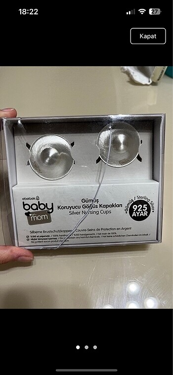 Gümüş göğüs kapak