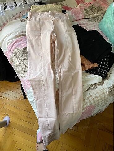 s Beden ten rengi Renk H&M pudra pembe pantolon