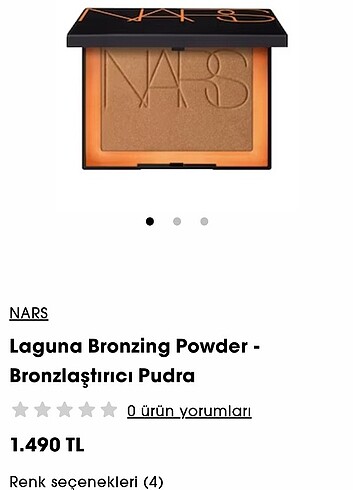  Beden Renk Nars laguna büyük boy 