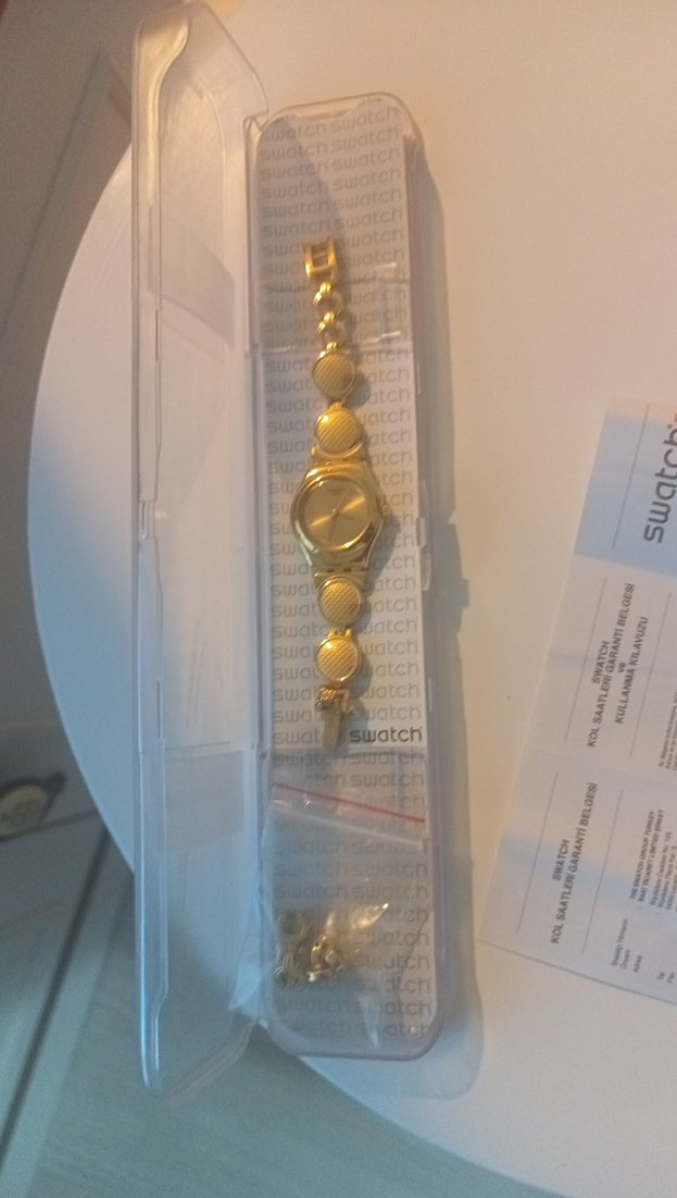 Yeni Sıfır Swatch orjinal Ysg141g model no kadın saati sıfırdır - Görsel 4