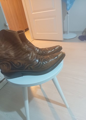 İtalyan Deri Kovboy Çizmesi Vero cuoio marka - Görsel 3