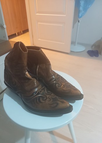 İtalyan Deri Kovboy Çizmesi Vero cuoio marka - Görsel 5