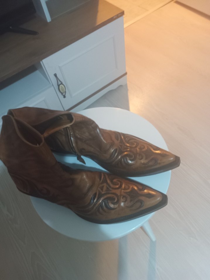 İtalyan Deri Kovboy Çizmesi Vero cuoio marka - Görsel 2
