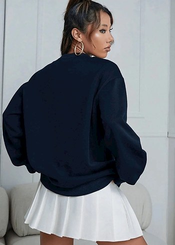 Diğer Siyah Oversize Kadın Sweatshirt