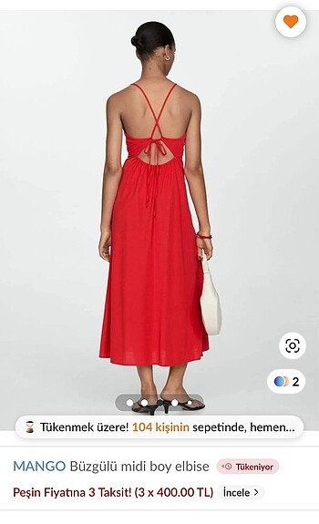 s Beden kırmızı Renk Mango Kırmızı Elbise