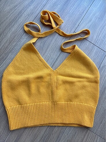 H&M Turuncu Örme crop