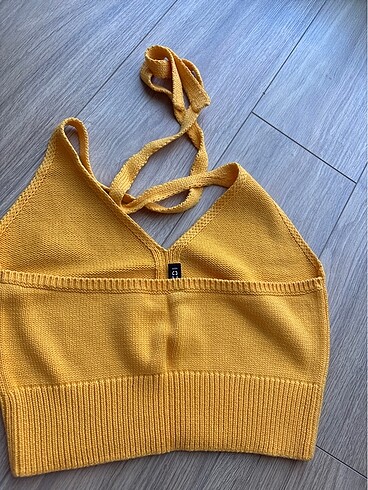 s Beden turuncu Renk Turuncu Örme crop